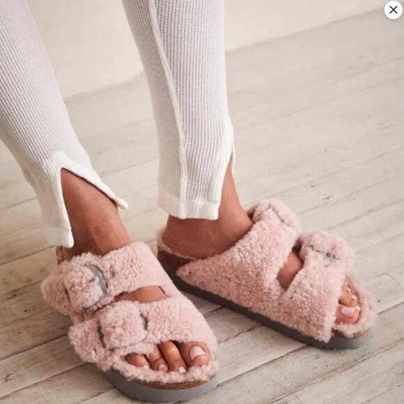 NWT Birkenstock Arizona Teddy slippers - Picture 4 of 7